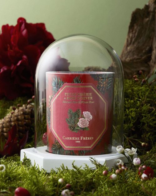 Szklana kopuła na świecę Carriere Freres