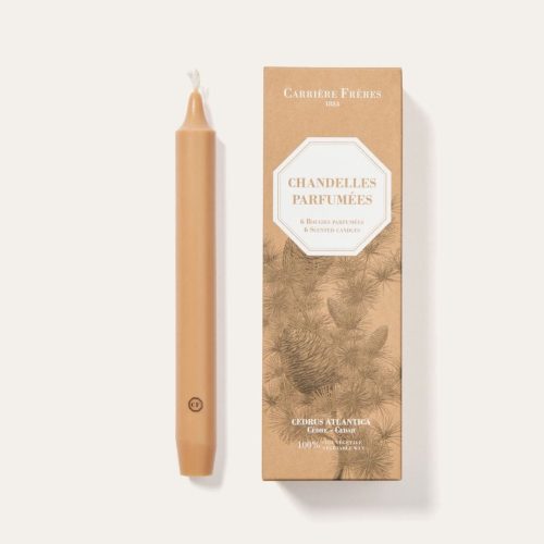 cf_-_taper_candle_-_cedar_-_pdp2.jpeg Zestaw pachnących świec Cedar Carrière Frères