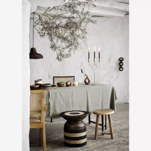 Mosiężny potrójny świecznik