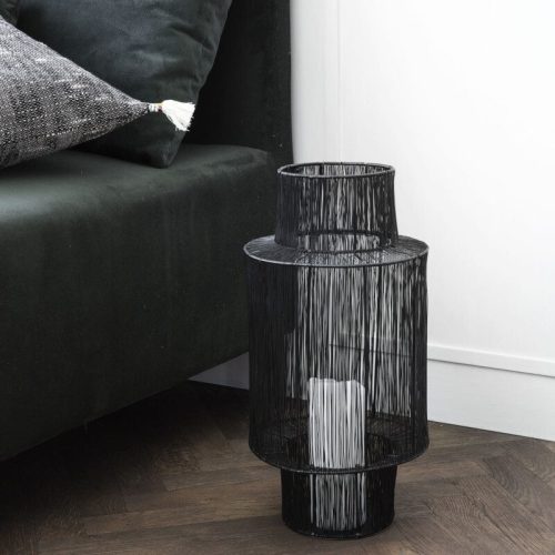 Czarny lampion Tabia L House Doctor