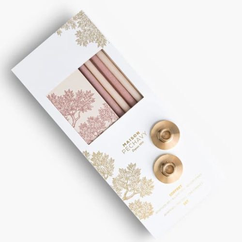 two-adapters-candles-box-long-matches-bois-de-rose Świeczki Maison Pechavy Bois de Rose 30222B