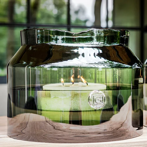 Wazon świecznik Matilda Large Grey Gommaire