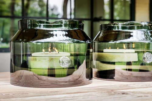 Wazon świecznik Matilda Large Grey Gommaire