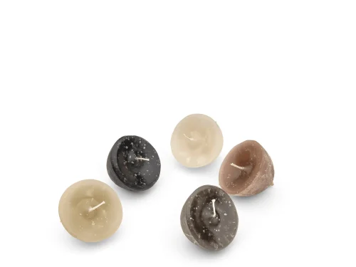 Pływająca świeca Egg Small Black Gommaire