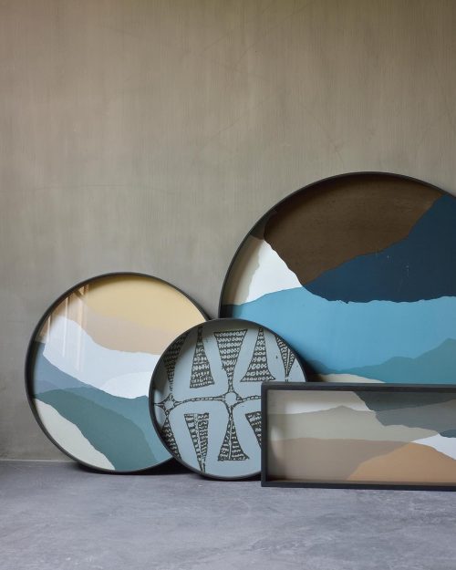 20461Taca dekoracyjna Slate Wabi Sabi Glass L Ethnicraft