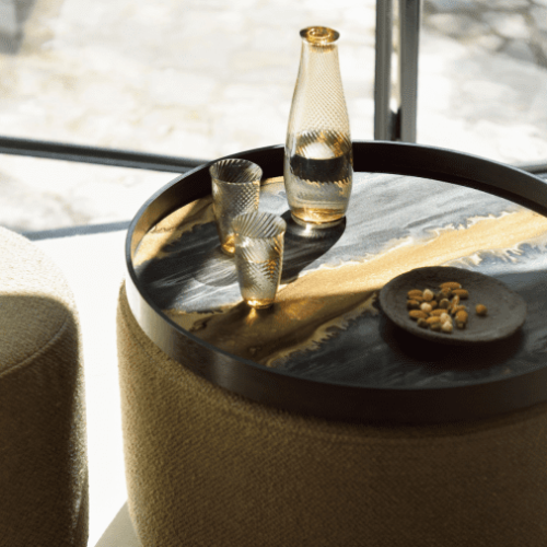 Taca Bronze Organic Glass L Ethnicraft 20584