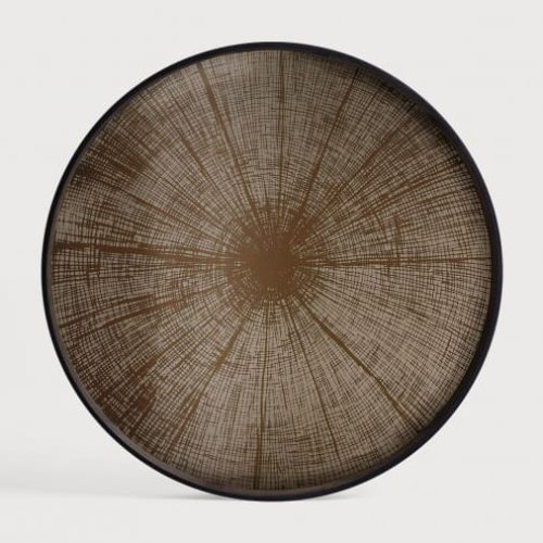 20407 Taca Bronze Slice Mirror L Ethnicraft