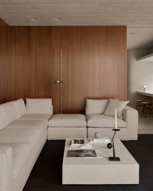 Stolik kawowy Elements Microcement Off White Ethnicraft