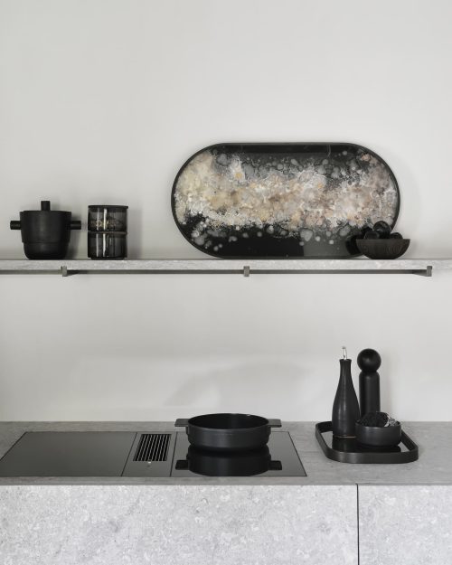 JASPERS EYERS LEADLIFE Taca dekoracyjna Black Organic Glass M Ethnicraft 20467