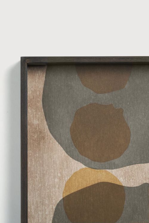 20545_det1_wf_product2 Taca dekoracyjna Cinnamon Layered Dots Glass L Ethnicraft 20545