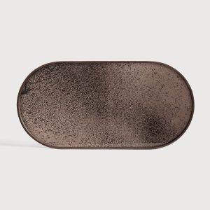 Taca dekoracyjna Bronze Mirror M Ethnicraft 20560