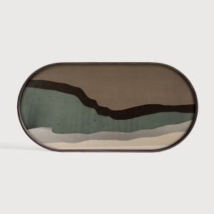 Taca dekoracyjna Graphite Wabi Sabi Glass M Ethnicraft 20580