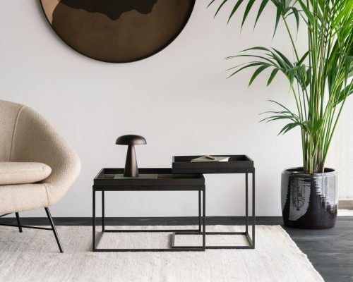 21700_20791_Square_tray_coffee_table_set_20909__glass_tray_20135_Barrow_loungedet1_WEB Taca dekoracyjna Cream Wabi Sabi Glass L Ethnicraft 20582