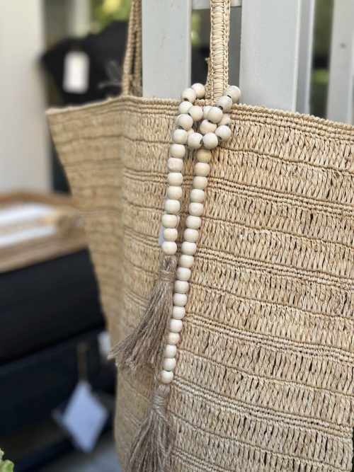 Koraliki drewniane naturalne