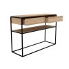 Konsola Oak 2 szuflady Monolit Black Ethnicraft 26872
