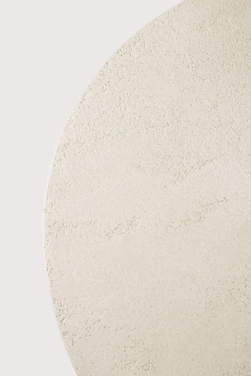 Stolik kawowy L Elements Microcement Off White Ethnicraft