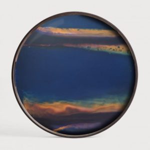 20360 Taca dekoracyjna Indigo Organic Glass S Ethnicraft