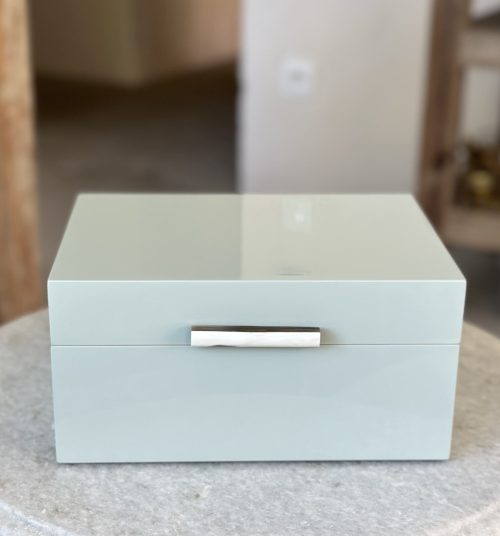 Lakierowane pudełko Baby blue- XL OiSoiOi