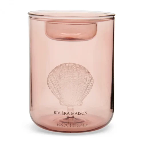 Szklany świecznik muszla Riviera Maison 575650