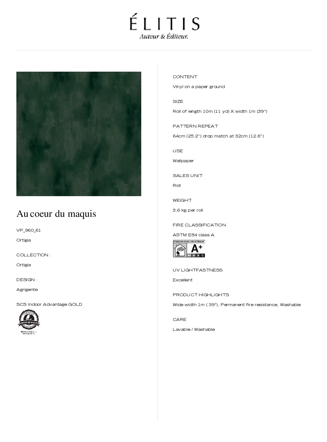 Tapeta Agrigente Au coeur du maquis