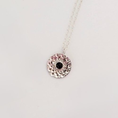 3 Srebrny naszyjnik z czarnym onyksem Lamenta