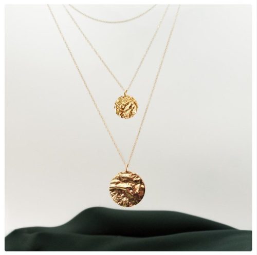m, Pozłacany naszyjnik Melt Lamenta