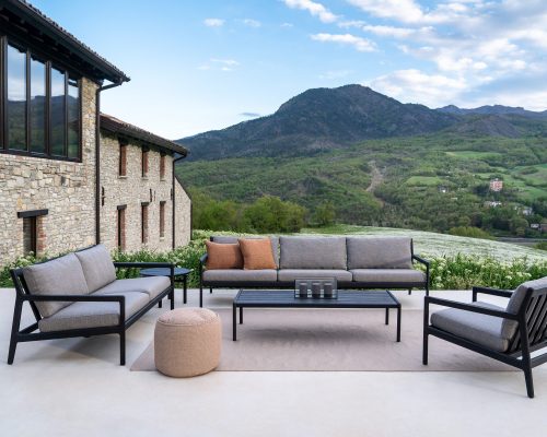 Stolik Kawowy Zewnętrzny Quatro Black Ethnicraft