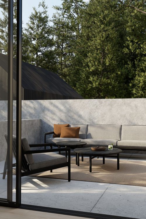 Stolik Kawowy Zewnętrzny Quatro Black Ethnicraft