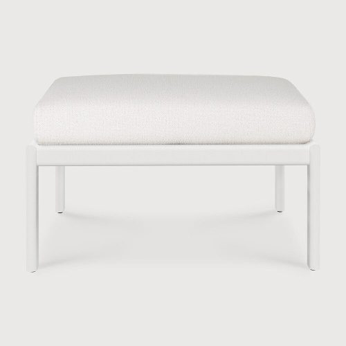 product_wf_60145_Jack_outdoor_footstool_aluminium_white_Off_White_fabric_front_web Podnóżek Zewnętrzny Jack White Offwhite Ethnicraft