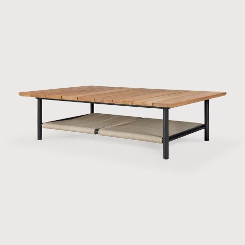 product_wf_60618_Corbey_outdoor_coffee_table_teak_top_aluminium_base_black_rectangular_120x80x33_side_web Stolik Kawowy Zewnętrzny Corbey Ethnicraft