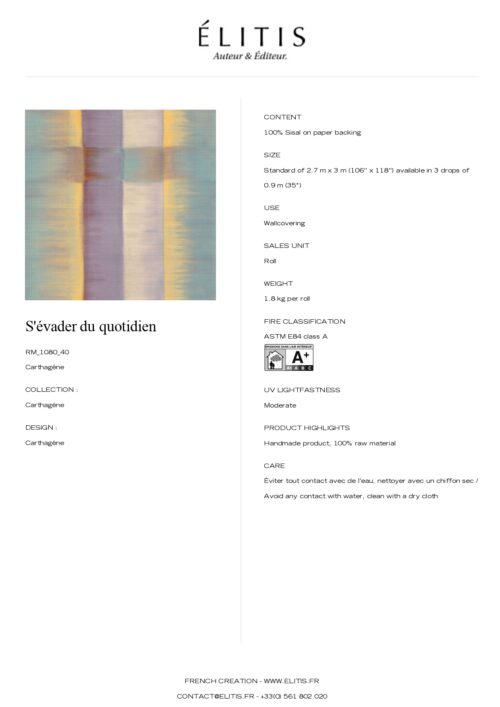 Tapeta Carthagène S'évader du quotidien