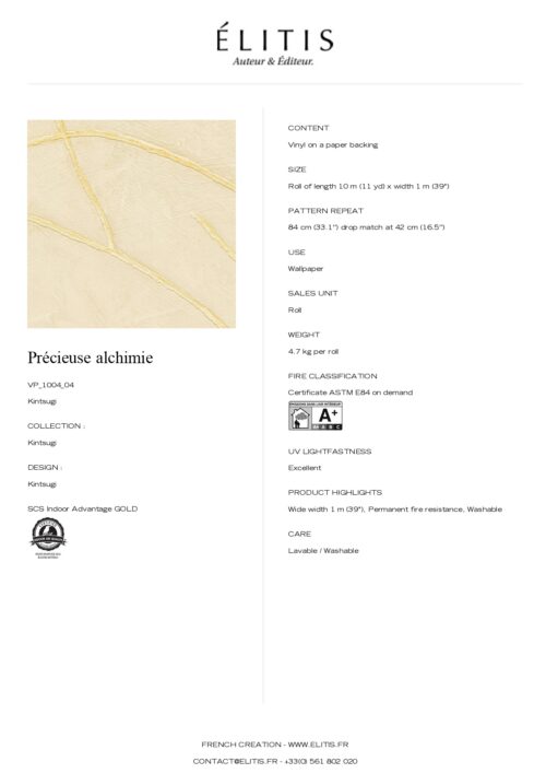 Tapeta Kintsugi Précieuse alchimie