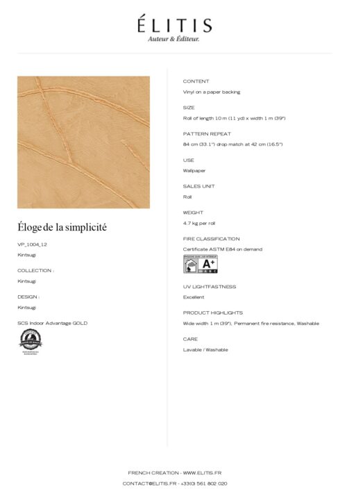 Tapeta Kintsugi Éloge de la simplicité