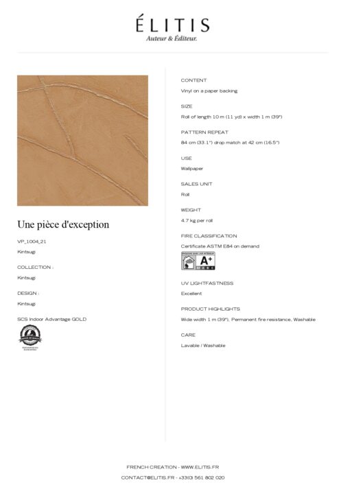 Tapeta Kintsugi Une pièce d'exception