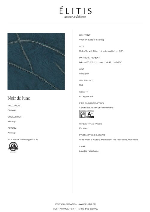 Tapeta Kintsugi Noir de lune