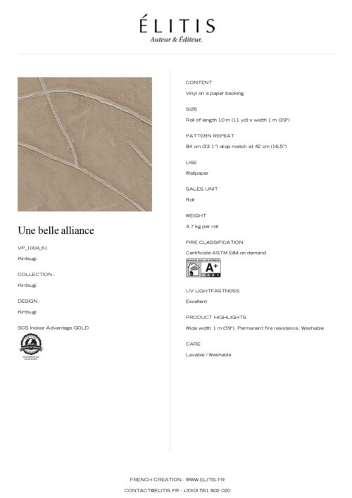 Tapeta Kintsugi Une belle alliance