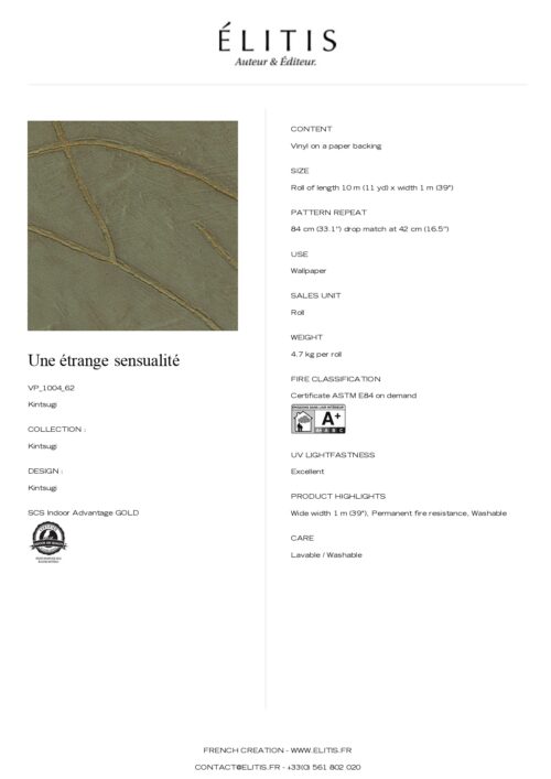 Tapeta Kintsugi Une étrange sensualité