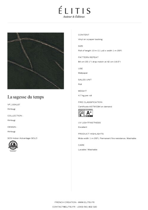 Tapeta Kintsugi La sagesse du temps