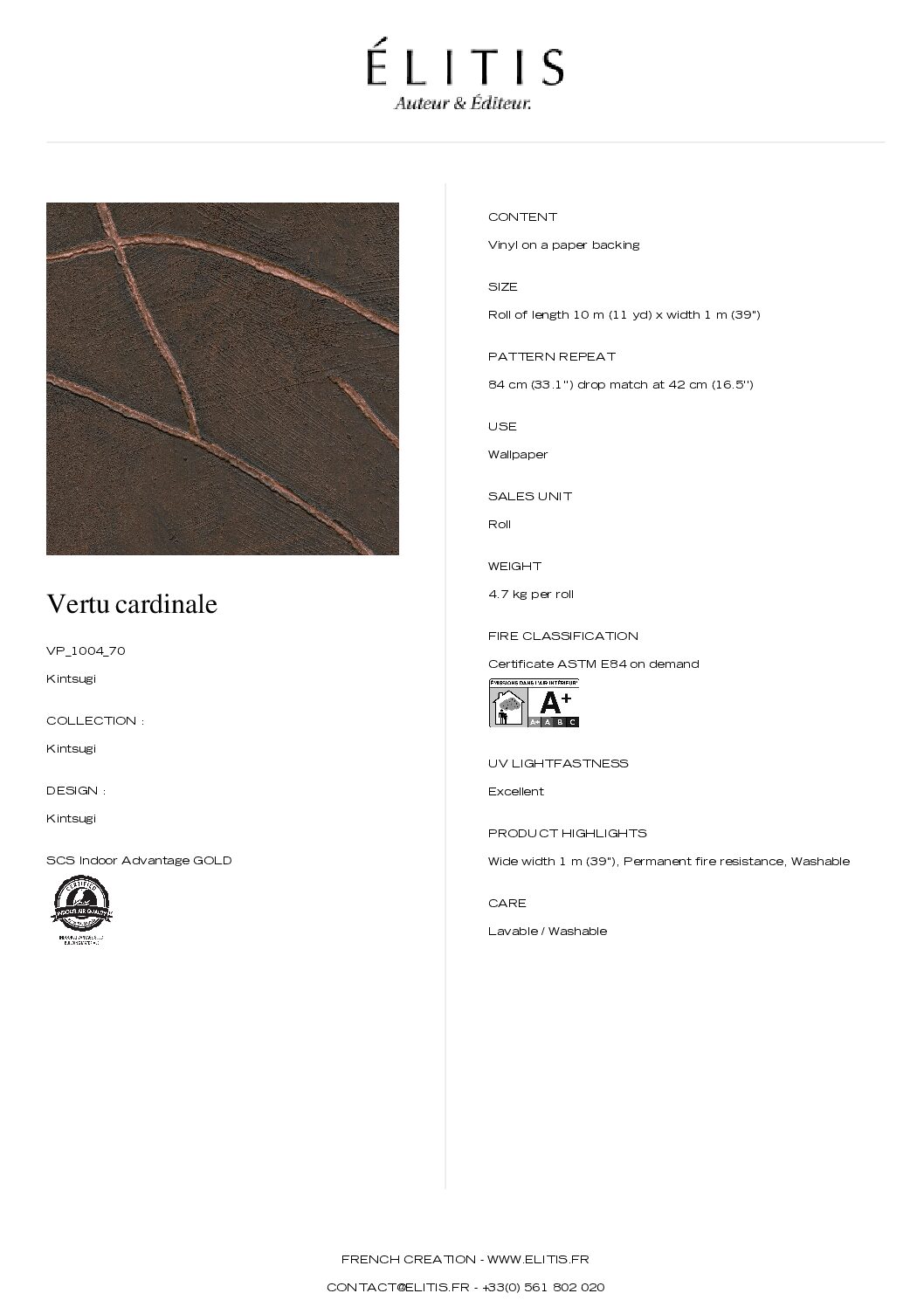 Tapeta Kintsugi Vertu cardinale