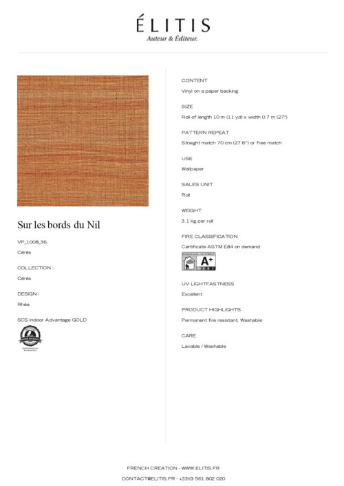 Tapeta Rhéa Sur les bords du Nil