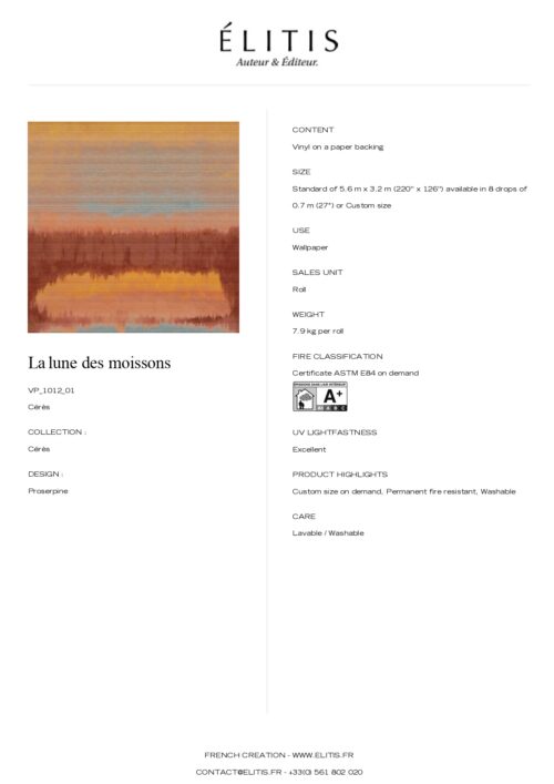 Tapeta Cérès La lune des moissons