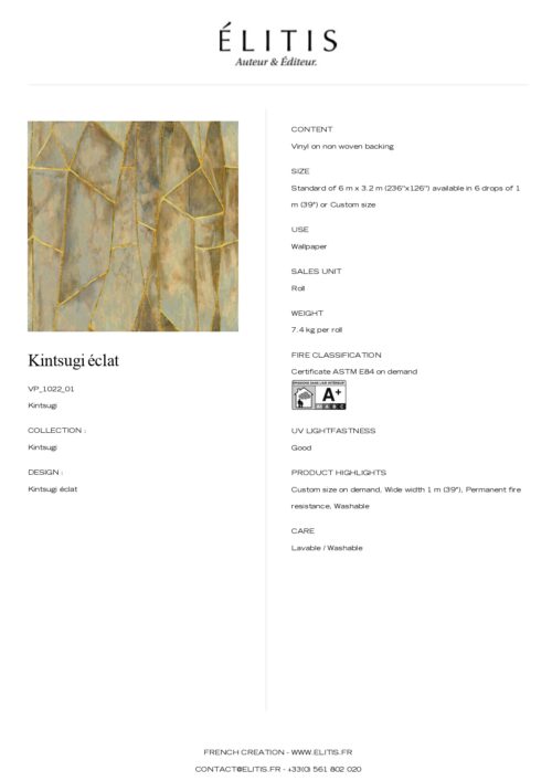 Tapeta Kintsugi éclat