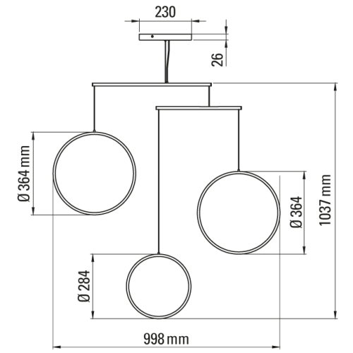 dcw-editions-modele-focus-x3-document-schema-technique-yvfdkufa Żyrandol Focus x3 DCW Editions