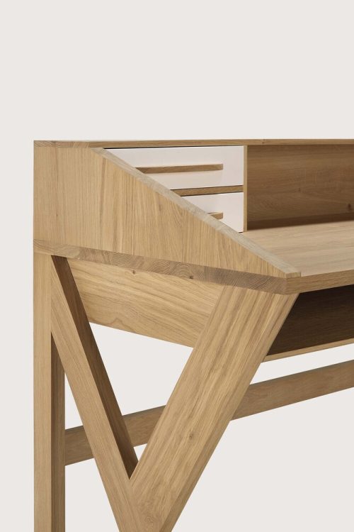 Biurko Origami Cream dębowe Ethnicraft
