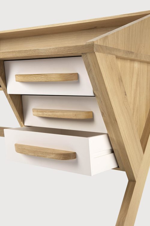 Biurko Origami Cream dębowe Ethnicraft