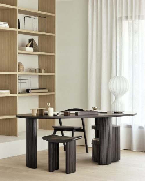 Biurko Boomerang mahoniowe Ethnicraft