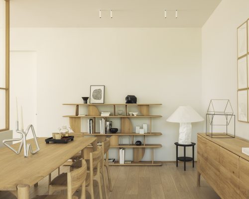 Regał Geometric dębowy Ethnicraft