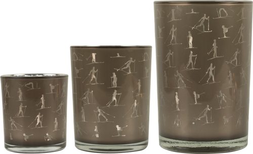 Świecznik z narciarzami Mars&More