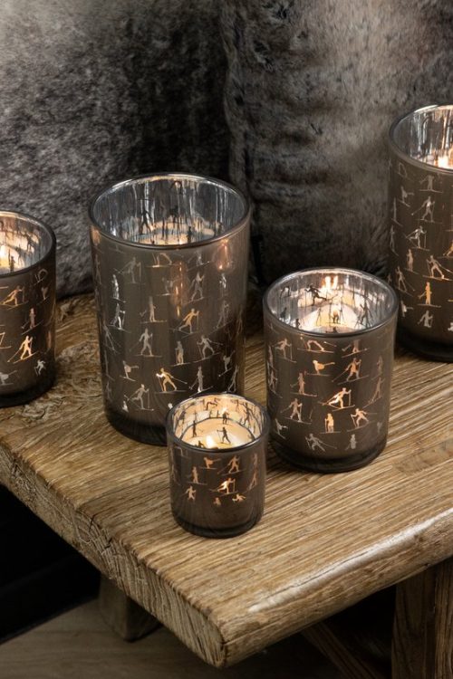 Świecznik z narciarzami Mars&More