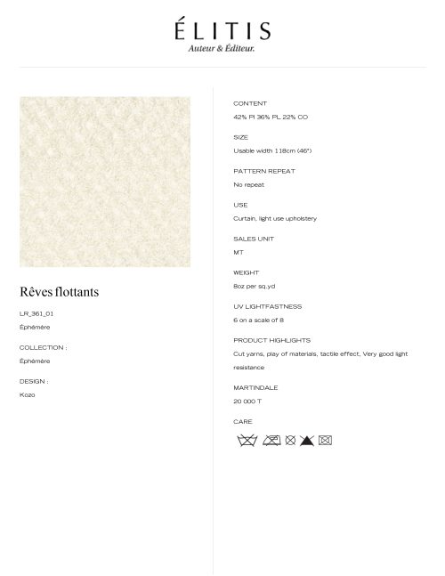 LR 361 01 - Rêves flottants LR 361 01 Kozo - Rêves flottants